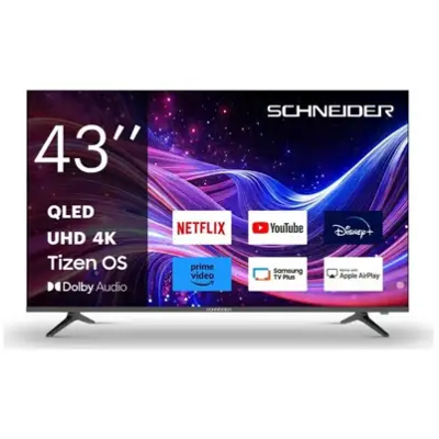 SCHNEIDER Téléviseur 108 cm UHD 4K - 43A1T - Publicité SCHNEIDER Téléviseur 108 cm UHD 4K - 43A1T - Publicité