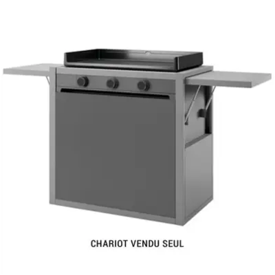 Forge Adour - Chariot en Acier Gris pour Modern 75 - Carro / Chariot - Publicité Forge Adour - Chariot en Acier Gris pour Modern 75 - Carro / Chariot - Publicité