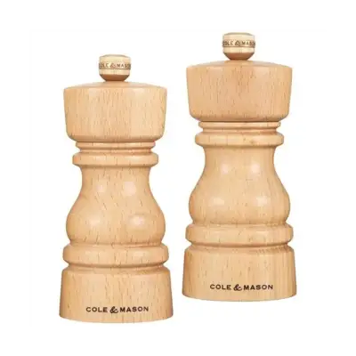 COLE ET MASON Coffret 2 moulins sel et poivre 13 cm Hêtre - London - Publicité COLE ET MASON Coffret 2 moulins sel et poivre 13 cm Hêtre - London - Publicité
