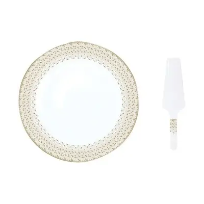 EASY LIFE FESTIVE COFFRET PLAT A TARTE 32 CM AVEC 1112FESV - Publicité EASY LIFE FESTIVE COFFRET PLAT A TARTE 32 CM AVEC 1112FESV - Publicité