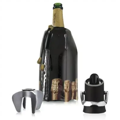 VACUVIN Coffret 3 pièces - Champagne - Publicité VACUVIN Coffret 3 pièces - Champagne - Publicité