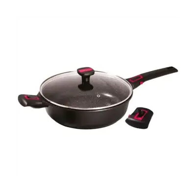 BAUMALU Sauteuse 28 cm avec couvercle - Granit Pro - Publicité BAUMALU Sauteuse 28 cm avec couvercle - Granit Pro - Publicité