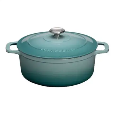 Chasseur PUC472425 Cocotte Ronde En Fonte Émaillée - 4L - Bleu Quartz - Publicité Chasseur PUC472425 Cocotte Ronde En Fonte Émaillée - 4L - Bleu Quartz - Publicité