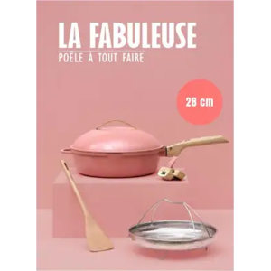 COOKUT - La Fabuleuse Poêle 28 cm Pivoine