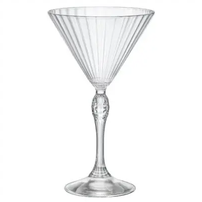 BORMIOLI Lot 6 verres à Martini 25 cl - America's 20 - Publicité BORMIOLI Lot 6 verres à Martini 25 cl - America's 20 - Publicité