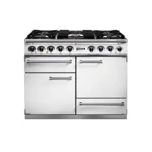 Cuisinière FALCON Semi Pro DELUXE 1092 Mixte 110 Blanc/Nickel Brossé - F1092DXDFWH/NM-EU - Publicité Cuisinière FALCON Semi Pro DELUXE 1092 Mixte 110 Blanc/Nickel Brossé - F1092DXDFWH/NM-EU - Publicité