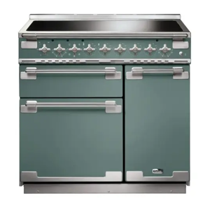 Cuisinière FALCON ELISE 90 Induction Vert Minéral Mat/Nickel brossé - ELS90EIMG/-EU - Publicité Cuisinière FALCON ELISE 90 Induction Vert Minéral Mat/Nickel brossé - ELS90EIMG/-EU - Publicité