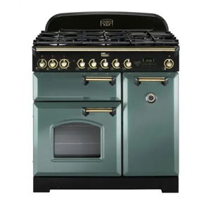 Cuisinière FALCON Classic deluxe 90 - Vert Minéral mat / Laiton - CDL90DFMG/B-EU - Publicité Cuisinière FALCON Classic deluxe 90 - Vert Minéral mat / Laiton - CDL90DFMG/B-EU - Publicité