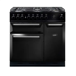 Piano de cuisson AGA MASTERCHEF DELUXE 90 Mixte Noir - MDX90DFBLK-EU - Publicité Piano de cuisson AGA MASTERCHEF DELUXE 90 Mixte Noir - MDX90DFBLK-EU - Publicité