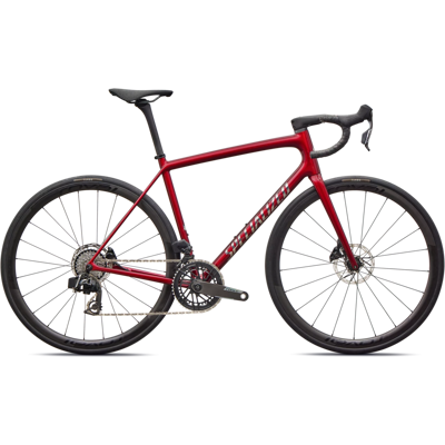 VELOS DE ROUTE Vélo Specialized Aethos Pro Axs Gloss Red Sky/Chrome 49 - Publicité VELOS DE ROUTE Vélo Specialized Aethos Pro Axs Gloss Red Sky/Chrome 49 - Publicité