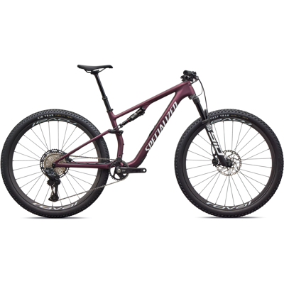 VTT Vélo Specialized Epic 8 Expert Di2 Satin Bordeaux Metallic/White S - Publicité VTT Vélo Specialized Epic 8 Expert Di2 Satin Bordeaux Metallic/White S - Publicité
