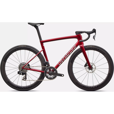 VELOS DE ROUTE Vélo Specialized Tarmac Sl8 Pro Axs Gloss Red Sky/Chrome 49 - Publicité VELOS DE ROUTE Vélo Specialized Tarmac Sl8 Pro Axs Gloss Red Sky/Chrome 49 - Publicité