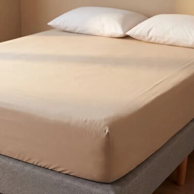 ecomatelas Drap housse coton - 160 x 200 cm, Blanc - Publicité ecomatelas Drap housse coton - 160 x 200 cm, Blanc - Publicité