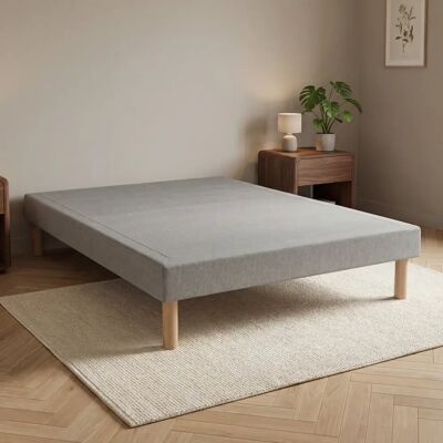 ecomatelas Sommier Tapissier - 140 x 190 cm, Couleur bois naturel - 15 cm - Publicité ecomatelas Sommier Tapissier - 140 x 190 cm, Couleur bois naturel - 15 cm - Publicité