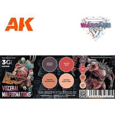 Peinture acrylique AK Interactive - WARGAME SET VISCERAL MALFORMATIONS - Publicité Peinture acrylique AK Interactive - WARGAME SET VISCERAL MALFORMATIONS - Publicité