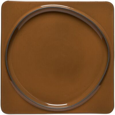 Plateau carré Costa Nova (x6) Marron 27,1x27x2,5 cm - Publicité Plateau carré Costa Nova (x6) Marron 27,1x27x2,5 cm - Publicité