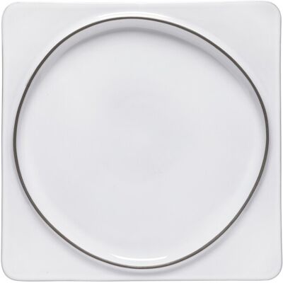 Plateau carré Costa Nova (x6) Blanc 27,1x27x2,5 cm - Publicité Plateau carré Costa Nova (x6) Blanc 27,1x27x2,5 cm - Publicité