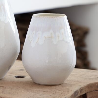 Petit vase oeuf Costa Nova Brisa Blanc 11,7x14,7 cm/0,87 - Publicité Petit vase oeuf Costa Nova Brisa Blanc 11,7x14,7 cm/0,87 - Publicité