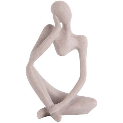 Figurine en Polyresine Gris Clair Present Time - Figurine - Publicité Figurine en Polyresine Gris Clair Present Time - Figurine - Publicité