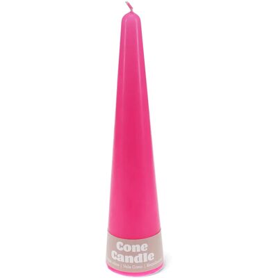 Bougie cône Rex London Rose 6x6x25 cm - Publicité Bougie cône Rex London Rose 6x6x25 cm - Publicité