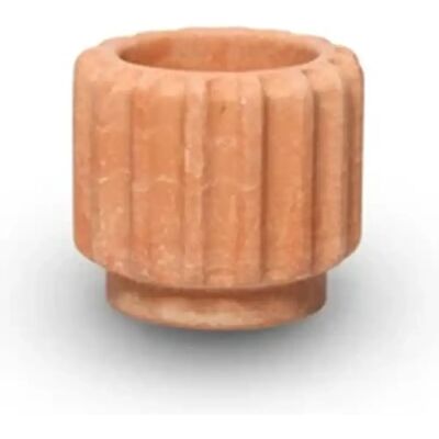 Bougeoir dentelles Atelier Pierre Orange 6x6x5,3 cm - Publicité Bougeoir dentelles Atelier Pierre Orange 6x6x5,3 cm - Publicité