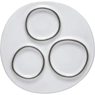 Plateau rond à 3 sections Costa Nova (x6) Blanc 20,2x19,9x1,9 cm - Publicité Plateau rond à 3 sections Costa Nova (x6) Blanc 20,2x19,9x1,9 cm - Publicité