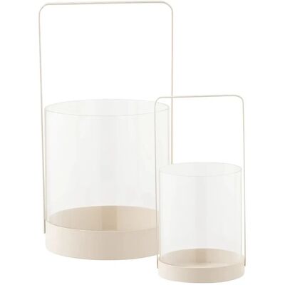 Bougeoir House Nordic Hurricane (x6) Beige 25/35 cm - Publicité Bougeoir House Nordic Hurricane (x6) Beige 25/35 cm - Publicité