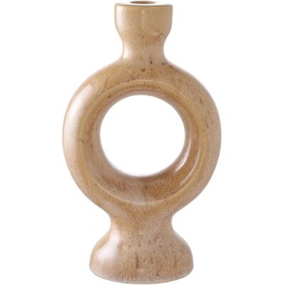 Bougeoir céramique House Nordic Candle Marron 13,5x8,8x23,4 cm - Publicité Bougeoir céramique House Nordic Candle Marron 13,5x8,8x23,4 cm - Publicité