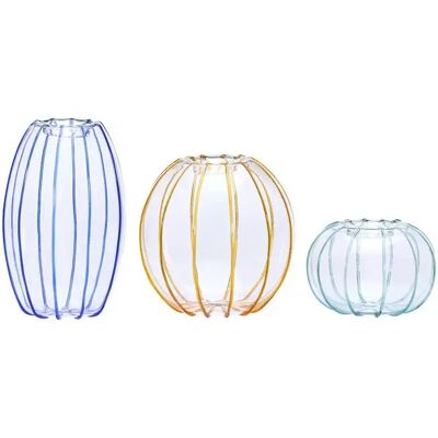 Vase Hubsch Interior Orbit(x3) Multicolore ø 10x15 cm / ø 12x12 cm / ø 10x7 cm - Publicité Vase Hubsch Interior Orbit(x3) Multicolore ø 10x15 cm / ø 12x12 cm / ø 10x7 cm - Publicité