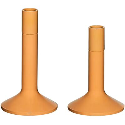 Bougeoir Hubsch Interior Kindred (x2) Orange Ø 10xh15 cm / Ø 10xh18 cm - Publicité Bougeoir Hubsch Interior Kindred (x2) Orange Ø 10xh15 cm / Ø 10xh18 cm - Publicité