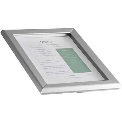 Cadre menu A4 en aluminium Lacor Argenté TU - Publicité Cadre menu A4 en aluminium Lacor Argenté TU - Publicité