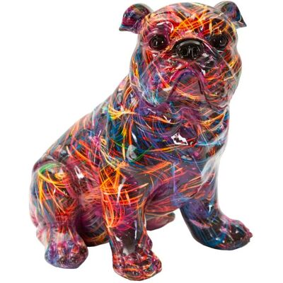 Objet décoratif Mauro Ferretti Bull Dog Psyco Multicolore 21,5x15,5x21 cm - Publicité Objet décoratif Mauro Ferretti Bull Dog Psyco Multicolore 21,5x15,5x21 cm - Publicité