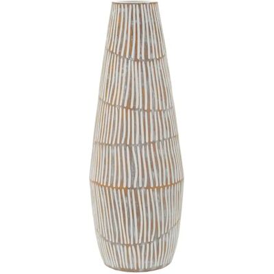 Vase en résine Mauro Ferretti Hanoi Ø 6 cm Blanc 17x47 cm - Publicité Vase en résine Mauro Ferretti Hanoi Ø 6 cm Blanc 17x47 cm - Publicité