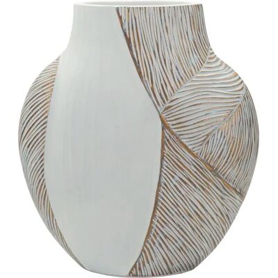 Vase Mauro Ferretti Ho Chi Minh Blanc 27x11 cm / 5x31 cm / 12x6 cm - Publicité Vase Mauro Ferretti Ho Chi Minh Blanc 27x11 cm / 5x31 cm / 12x6 cm - Publicité