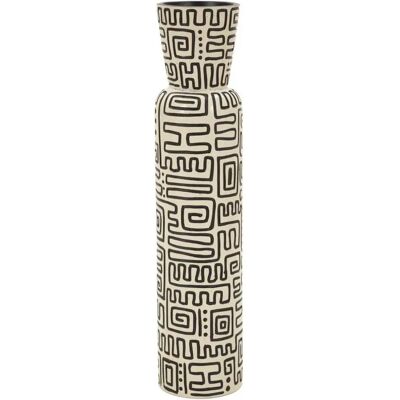 Vase Mauro Ferretti Nairobi Ø 11,5 cm Blanc 15,5x65 cm - Publicité Vase Mauro Ferretti Nairobi Ø 11,5 cm Blanc 15,5x65 cm - Publicité