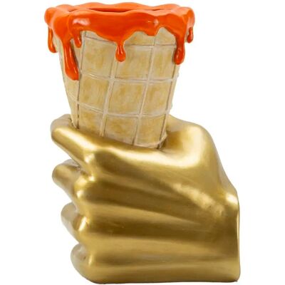 Vase en forme de cornet de glace Mauro Ferretti Multicolore 18x16x26 cm - Publicité Vase en forme de cornet de glace Mauro Ferretti Multicolore 18x16x26 cm - Publicité
