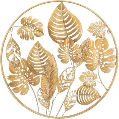 Décoration murale Mauro Ferretti Jungle Round Doré 80x6,5 cm - Publicité Décoration murale Mauro Ferretti Jungle Round Doré 80x6,5 cm - Publicité
