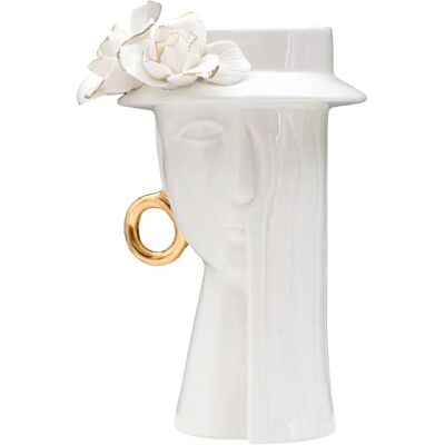 Vase Mauro Ferretti Woman Elegant Porcellana Blanc 15x13,3x23,5 cm - Publicité Vase Mauro Ferretti Woman Elegant Porcellana Blanc 15x13,3x23,5 cm - Publicité