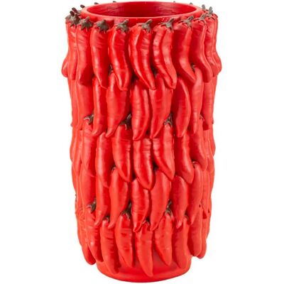 Vase Mauro Ferretti Chili Rouge 20x34 cm - Publicité Vase Mauro Ferretti Chili Rouge 20x34 cm - Publicité
