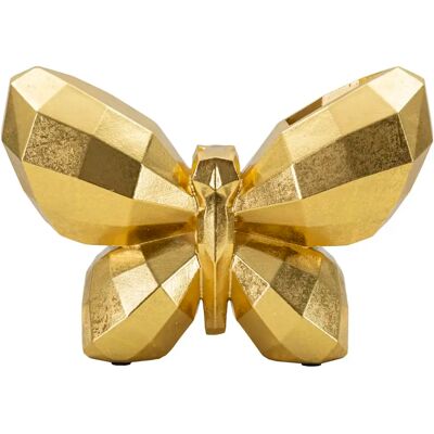 Vase Mauro Ferretti Butterfly Gold Doré 22,5x8x15 cm - Publicité Vase Mauro Ferretti Butterfly Gold Doré 22,5x8x15 cm - Publicité