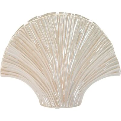 Vase Mauro Ferretti Perly Beige 35,5x11,5x27 cm - Publicité Vase Mauro Ferretti Perly Beige 35,5x11,5x27 cm - Publicité