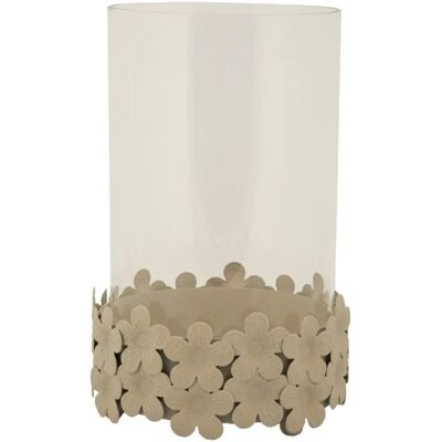 Photophore à socle orné de papillons suspendus Mauro Ferretti C/Vetro Beige 14x21 cm - Publicité Photophore à socle orné de papillons suspendus Mauro Ferretti C/Vetro Beige 14x21 cm - Publicité