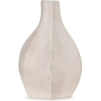 Vase papier mâché édifice Opjet Blanc 17,5 cm - Publicité Vase papier mâché édifice Opjet Blanc 17,5 cm - Publicité