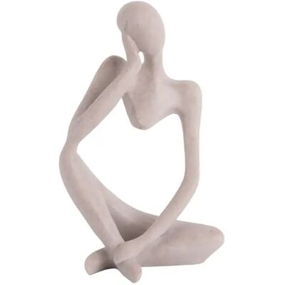 Figurine en Polyresine Gris Clair Present Time - Figurine - Publicité Figurine en Polyresine Gris Clair Present Time - Figurine - Publicité