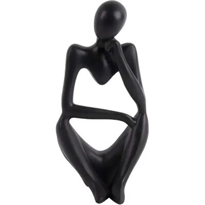 Statue polyrésine Present Time Wondering Noir 9,5x23,5 cm - Publicité Statue polyrésine Present Time Wondering Noir 9,5x23,5 cm - Publicité