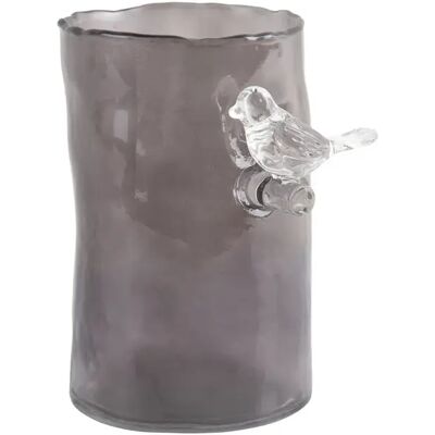 Vase small Present Time Bird On Branch Gris 15x9,5 cm - Publicité Vase small Present Time Bird On Branch Gris 15x9,5 cm - Publicité