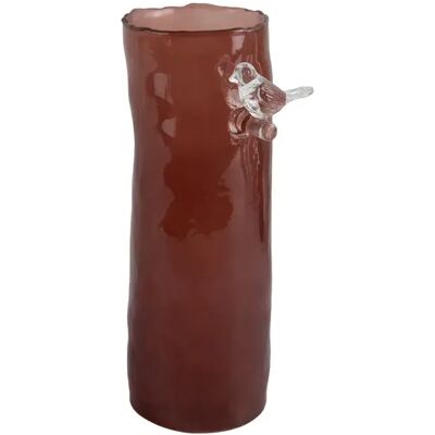 Vase large Present Time Bird On Branch Rouge 27x9,5 cm - Publicité Vase large Present Time Bird On Branch Rouge 27x9,5 cm - Publicité