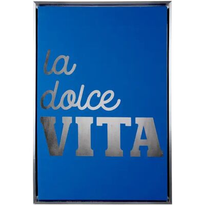 Décoration murale Present Time La Dolce Vita Medium Bleu 40x3,2 cm - Publicité Décoration murale Present Time La Dolce Vita Medium Bleu 40x3,2 cm - Publicité