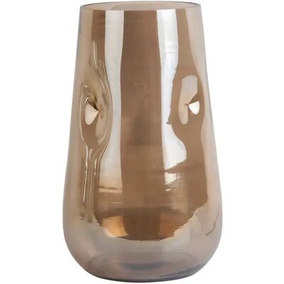 Vase Present Time Luster Organic Large Marron 26x17 cm - Publicité Vase Present Time Luster Organic Large Marron 26x17 cm - Publicité