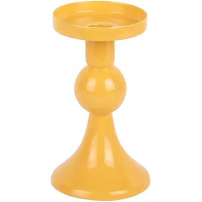 Bougeoir petit Present Time Funky Jaune 8,5x15x8,5 cm - Publicité Bougeoir petit Present Time Funky Jaune 8,5x15x8,5 cm - Publicité